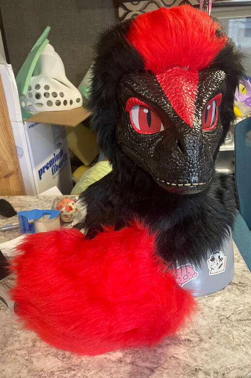 Dino Mask and Nub Tail