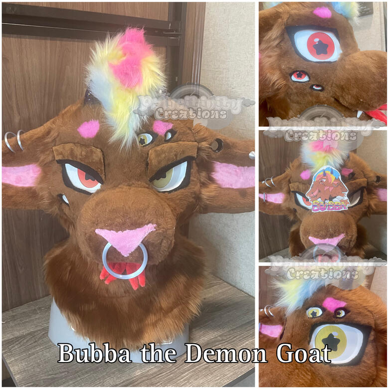 Head Only with Piercings and Magnetic Eyelids